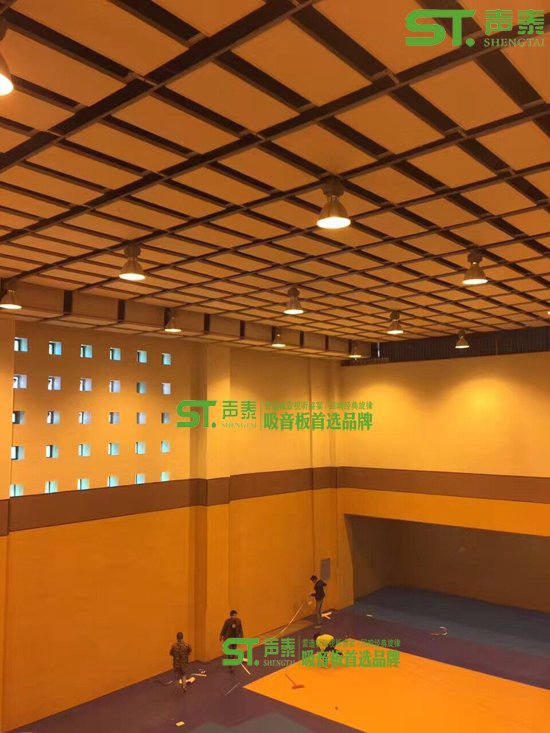 西寧學校體育館墻面木質(zhì)吸音板(圖1) 西寧學校體育館墻面木質(zhì)吸音板(圖1)